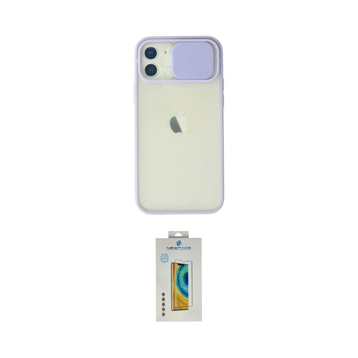 ieg™ iPhone 12 Kılıf Vadi Çizgi - Siyah Polymer Nano Ekran Koruyucu