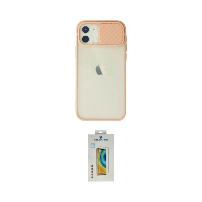 ieg™ iPhone 12 Kılıf Vadi Çizgi - Siyah Polymer Nano Ekran Koruyucu