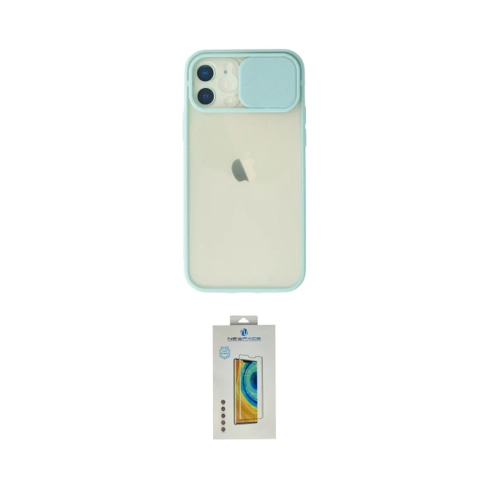 ieg™ iPhone 12 Kılıf Vadi Çizgi - Siyah Polymer Nano Ekran Koruyucu