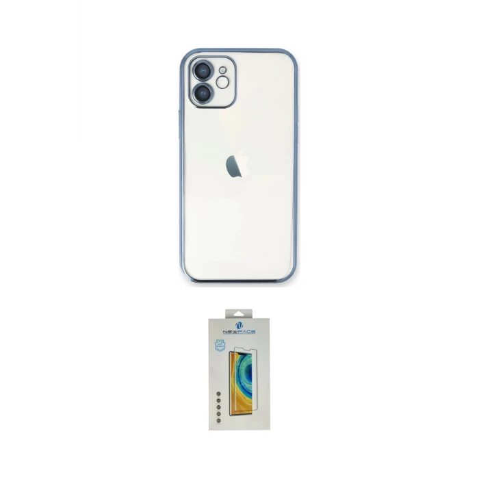 ieg™ iPhone 12 Kılıf Vadi Minimal - Siyah Polymer Nano Ekran Koruyucu