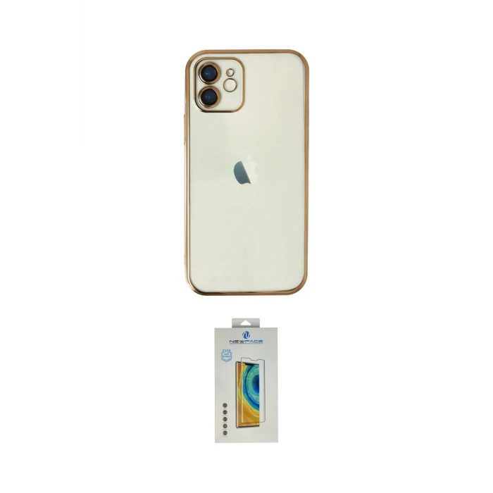 ieg™ iPhone 12 Kılıf Vadi Minimal - Siyah Polymer Nano Ekran Koruyucu