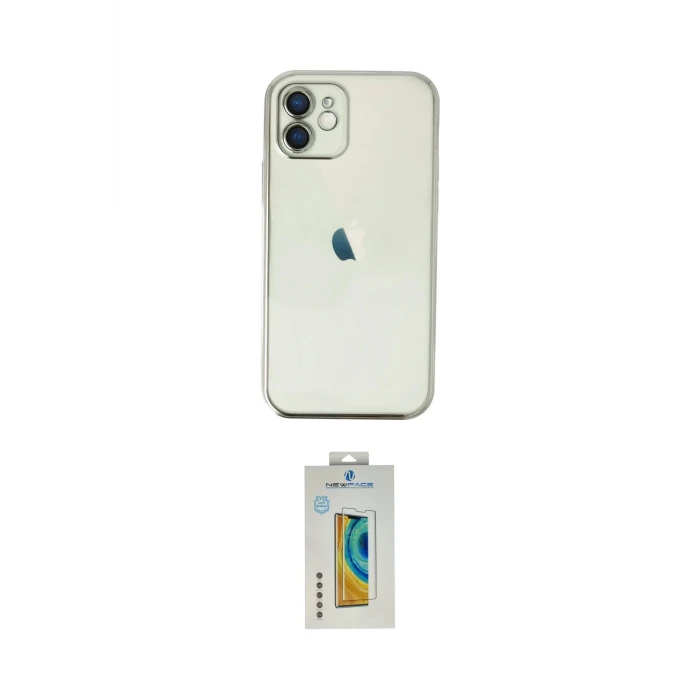 ieg™ iPhone 12 Kılıf Vadi Minimal - Siyah Polymer Nano Ekran Koruyucu