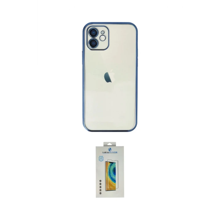 ieg™ iPhone 12 Kılıf Vadi Minimal - Siyah Polymer Nano Ekran Koruyucu