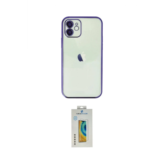 ieg™ iPhone 12 Kılıf Vadi Minimal - Siyah Polymer Nano Ekran Koruyucu