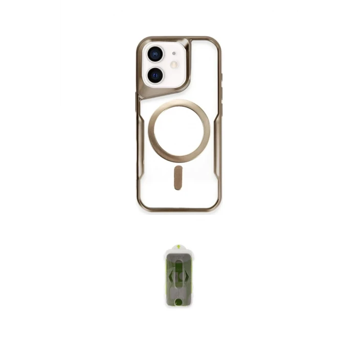ieg™ iPhone 12 Kılıf Yadigar Klasik Özel Seri - Siyah Joko Magic 5D Hayalet Cam