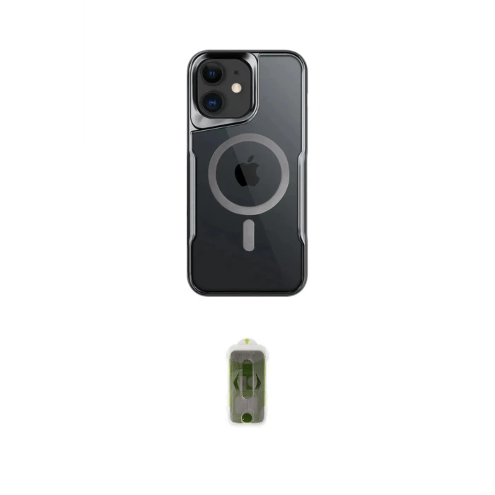 ieg™ iPhone 12 Kılıf Yadigar Klasik Özel Seri - Siyah Joko Magic 5D Hayalet Cam