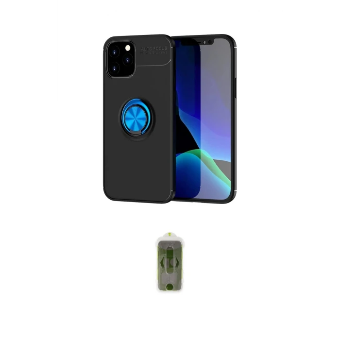 ieg™ iPhone 12 Kılıf Yankı Form Prime - Siyah Joko Magic 5D Hayalet Cam
