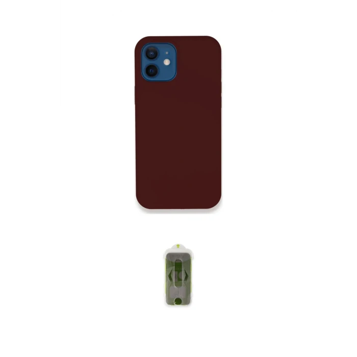 ieg™ iPhone 12 Kılıf Zirve Modern Özel Seri - Siyah Joko Magic 5D Hayalet Cam