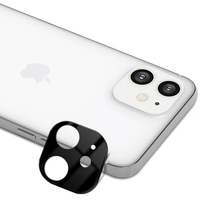 ieg™ İphone 12 Mini 3d Full Kaplama Tempered Cam Kamera Koruyucu