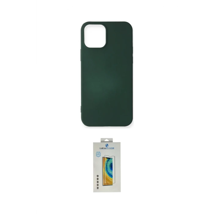 ieg™ iPhone 12 Mini Kılıf Kozmos Yansıma Özel Seri - Siyah Polymer Nano Ekran Koruyucu