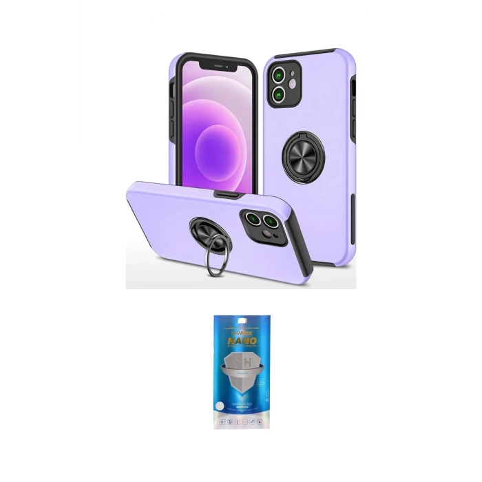 ieg™ iPhone 12 Mini Kılıf Odak Form Prime - Şeffaf Royal Nano Ekran Koruyucu