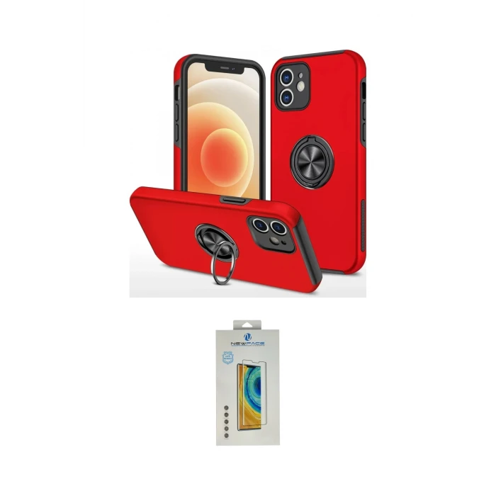 ieg™ iPhone 12 Mini Kılıf Odak Form Prime - Siyah Polymer Nano Ekran Koruyucu
