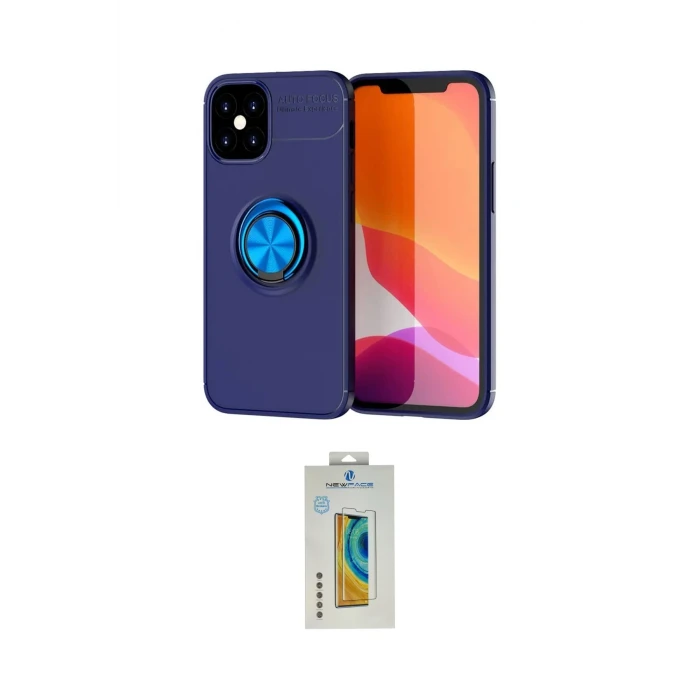 ieg™ iPhone 12 Mini Kılıf Yankı Form Prime - Siyah Polymer Nano Ekran Koruyucu