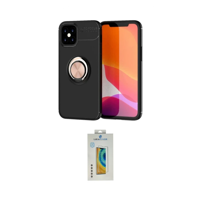 ieg™ iPhone 12 Mini Kılıf Yankı Form Prime - Siyah Polymer Nano Ekran Koruyucu