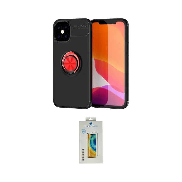 ieg™ iPhone 12 Mini Kılıf Yankı Form Prime - Siyah Polymer Nano Ekran Koruyucu