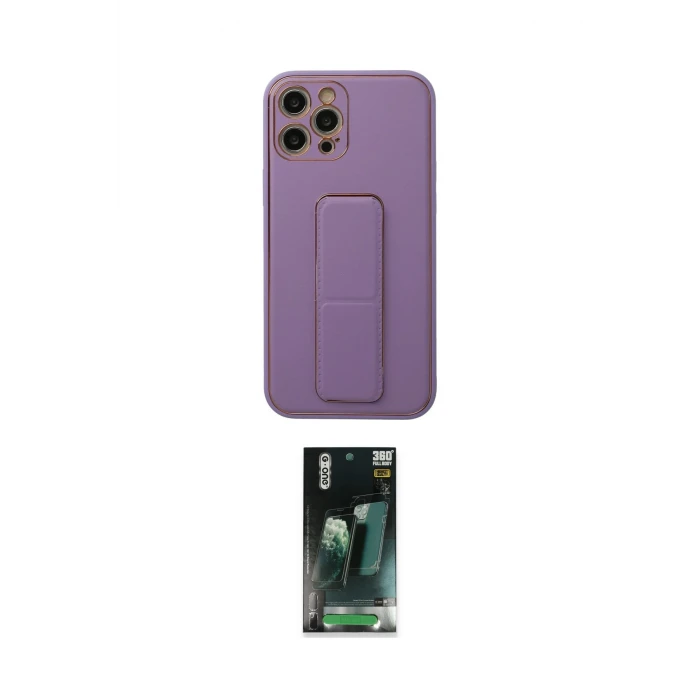ieg™ iPhone 12 Pro Kılıf Akış Doku - Şeffaf 360 Full Body Arka Koruyucu
