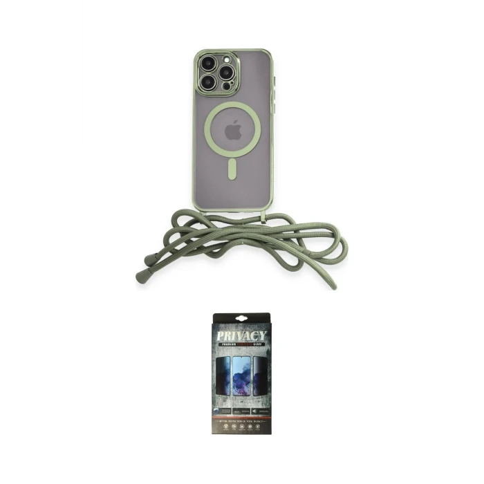 ieg™ iPhone 12 Pro Kılıf Eksen Özel Seri - Siyah 34D Hayalet Izgaralı Cam