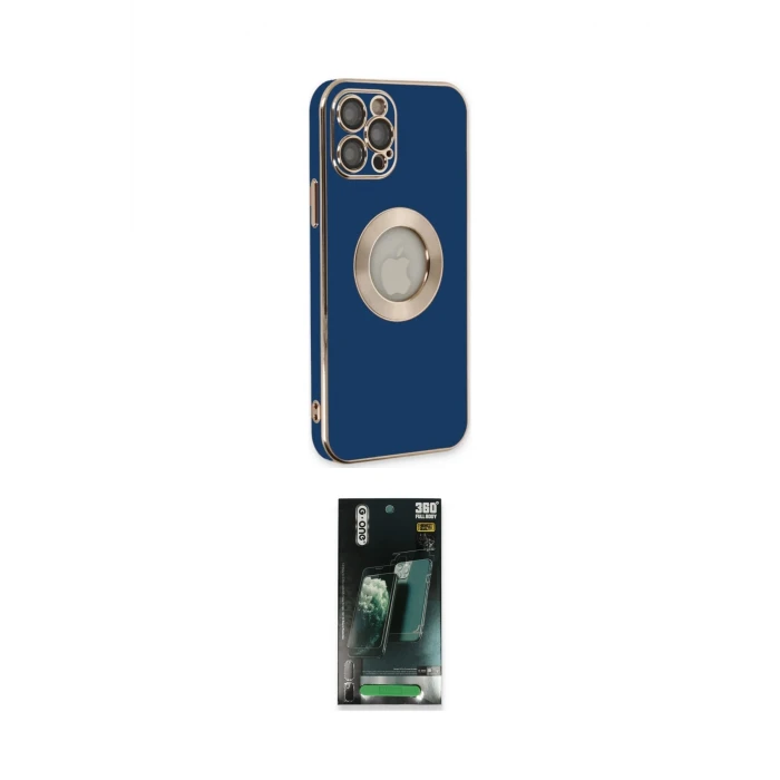 ieg™ iPhone 12 Pro Kılıf İz Form Serisi - Şeffaf 360 Full Body Arka Koruyucu