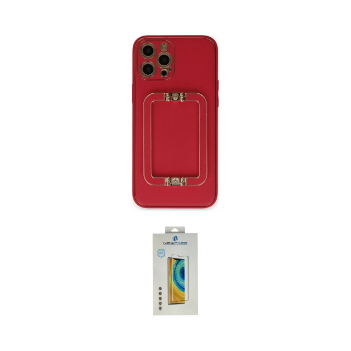 ieg™ iPhone 12 Pro Kılıf Kozmos Minimal Prime - Siyah Polymer Nano Ekran Koruyucu