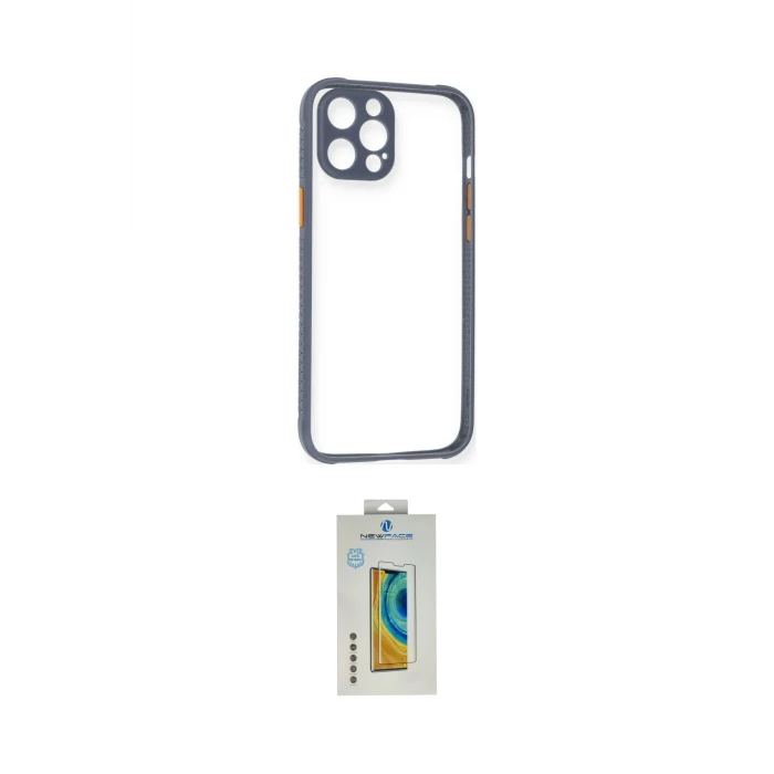 ieg™ iPhone 12 Pro Kılıf Nova Asil Özel Seri - Siyah Polymer Nano Ekran Koruyucu