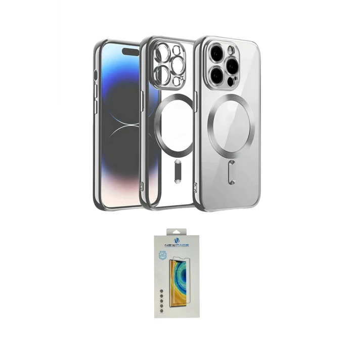 ieg™ iPhone 12 Pro Kılıf Nova Işık Özel Seri - Siyah Polymer Nano Ekran Koruyucu