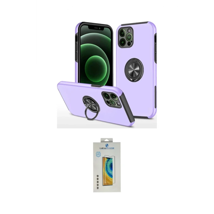 ieg™ iPhone 12 Pro Kılıf Odak Form Prime - Siyah Polymer Nano Ekran Koruyucu