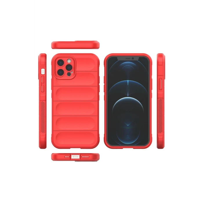 ieg™  iPhone 12 Pro Kılıf Optimum Silikon - Kırmızı
