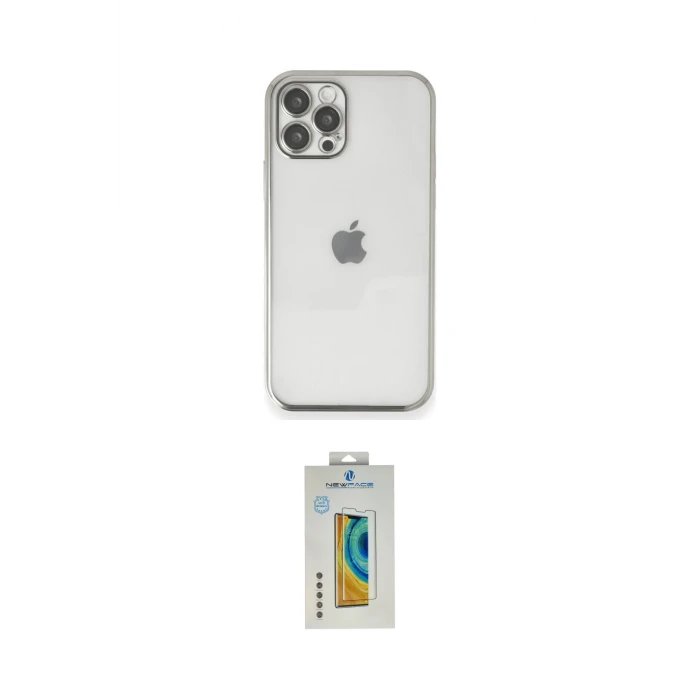 ieg™ iPhone 12 Pro Kılıf Vadi Minimal - Siyah Polymer Nano Ekran Koruyucu