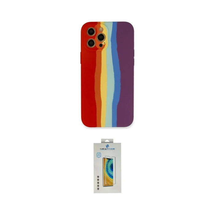 ieg™ iPhone 12 Pro Kılıf Yadigar Çizgi - Siyah Polymer Nano Ekran Koruyucu