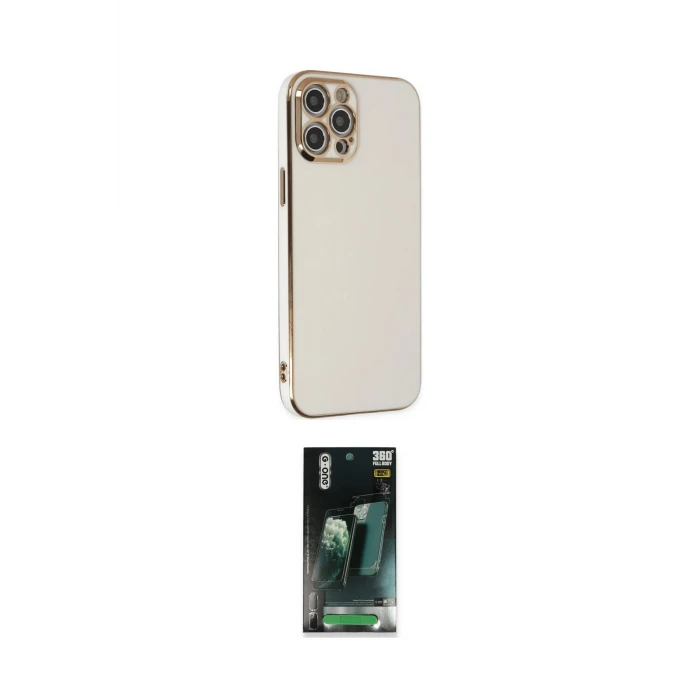 ieg™ iPhone 12 Pro Kılıf Yankı Serisi - Şeffaf 360 Full Body Arka Koruyucu