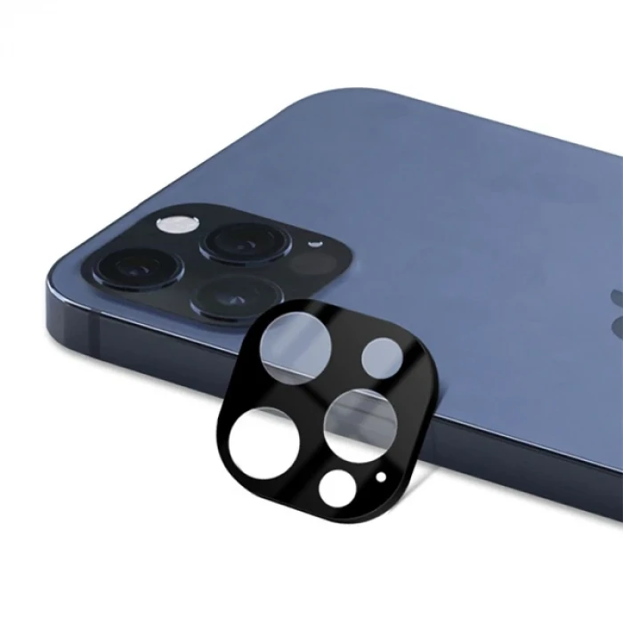 ieg™ İphone 12 Pro Max 6.7 3d Full Kaplama Tempered Cam Kamera Koruyucu