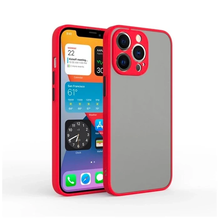 ieg™ İphone 12 Pro Max 6.7inç Kamera Korumalı Premium Silikon Kılıf