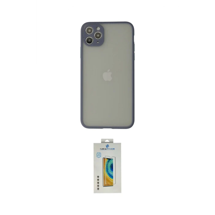 ieg™ iPhone 12 Pro Max Kılıf Ahenk Çizgi Serisi - Siyah Polymer Nano Ekran Koruyucu