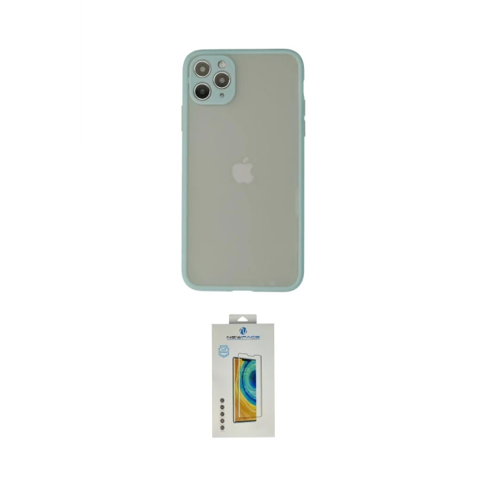 ieg™ iPhone 12 Pro Max Kılıf Ahenk Çizgi Serisi - Siyah Polymer Nano Ekran Koruyucu