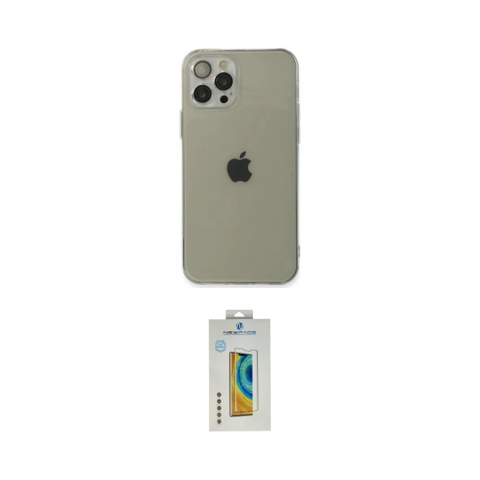 ieg™ iPhone 12 Pro Max Kılıf Ahenk Doku - Siyah Polymer Nano Ekran Koruyucu