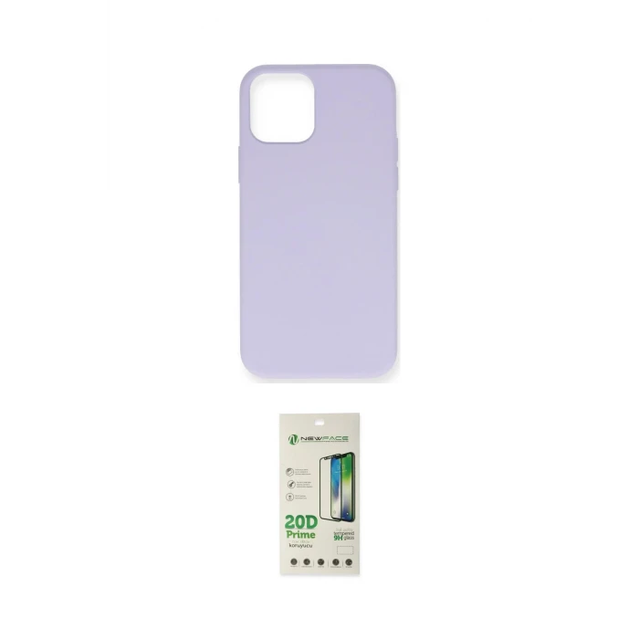 ieg™ iPhone 12 Pro Max Kılıf Ahenk Serisi - Siyah 20D Premium Cam Ekran Koruyucu