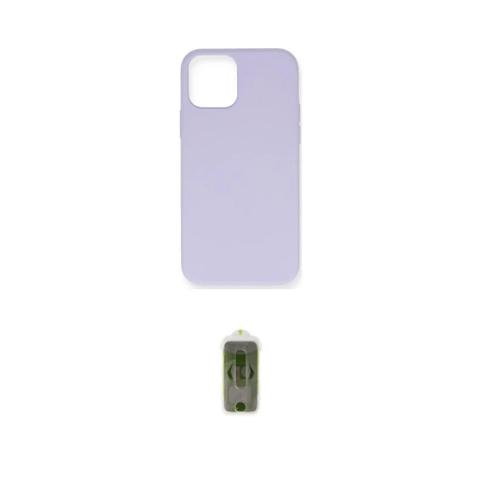 ieg™ iPhone 12 Pro Max Kılıf Ahenk Serisi - Siyah Joko Magic 5D Hayalet Cam