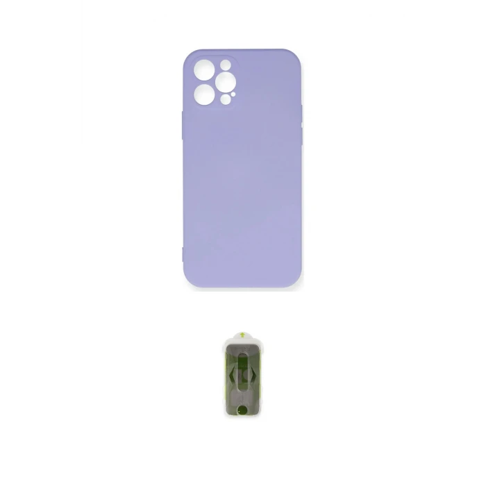 ieg™ iPhone 12 Pro Max Kılıf Ahenk Serisi - Siyah Joko Magic 5D Hayalet Cam
