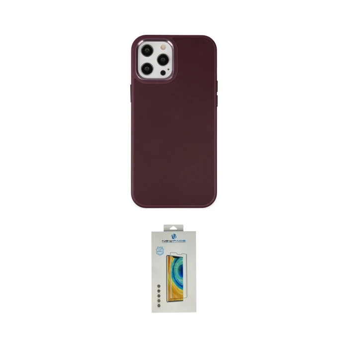 ieg™ iPhone 12 Pro Max Kılıf Çekirdek Çizgi - Siyah Polymer Nano Ekran Koruyucu