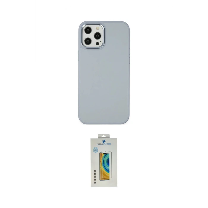 ieg™ iPhone 12 Pro Max Kılıf Çekirdek Çizgi - Siyah Polymer Nano Ekran Koruyucu