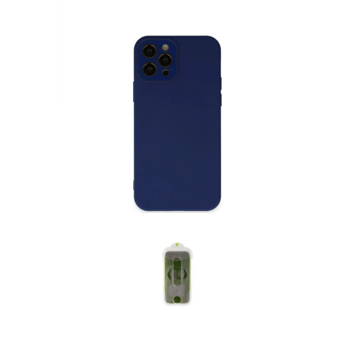 ieg™ iPhone 12 Pro Max Kılıf Çekirdek Modern Serisi - Siyah Joko Magic 5D Hayalet Cam