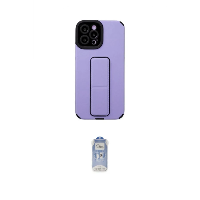 ieg™ iPhone 12 Pro Max Kılıf Çekirdek Yansıma - Siyah Joko Magic 5D Cam
