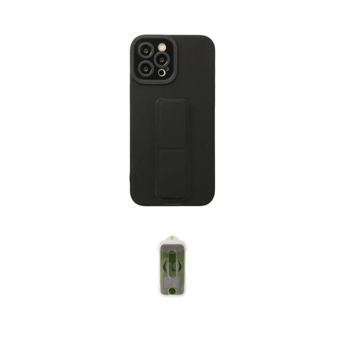 ieg™ iPhone 12 Pro Max Kılıf Çekirdek Yansıma - Siyah Joko Magic 5D Hayalet Cam