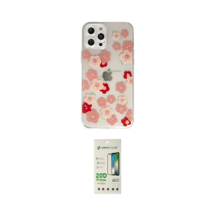 ieg™ iPhone 12 Pro Max Kılıf Eksen Asil Prime - Siyah 20D Premium Cam Ekran Koruyucu