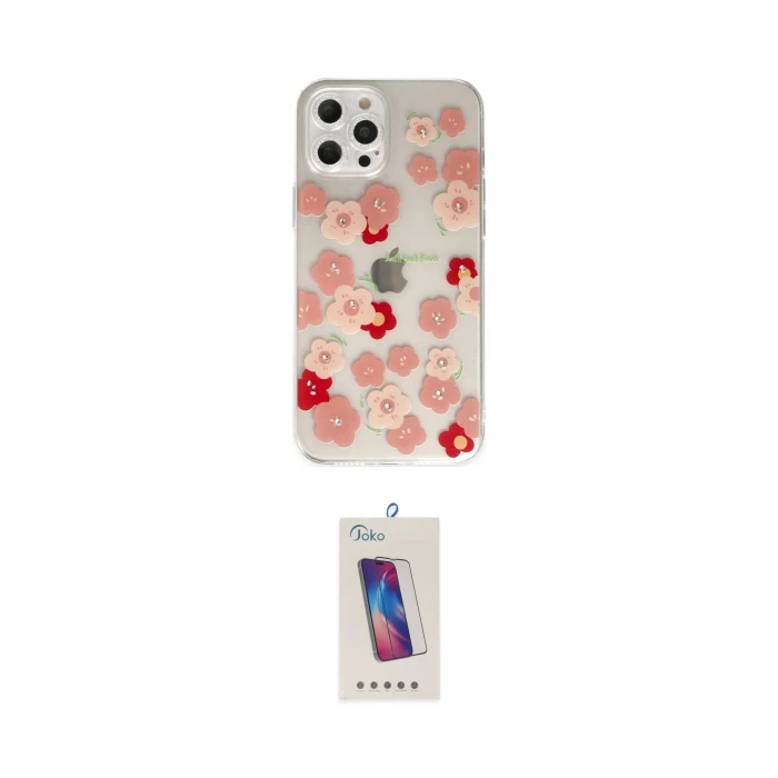 ieg™ iPhone 12 Pro Max Kılıf Eksen Asil Prime - Siyah Joko 5D Cam