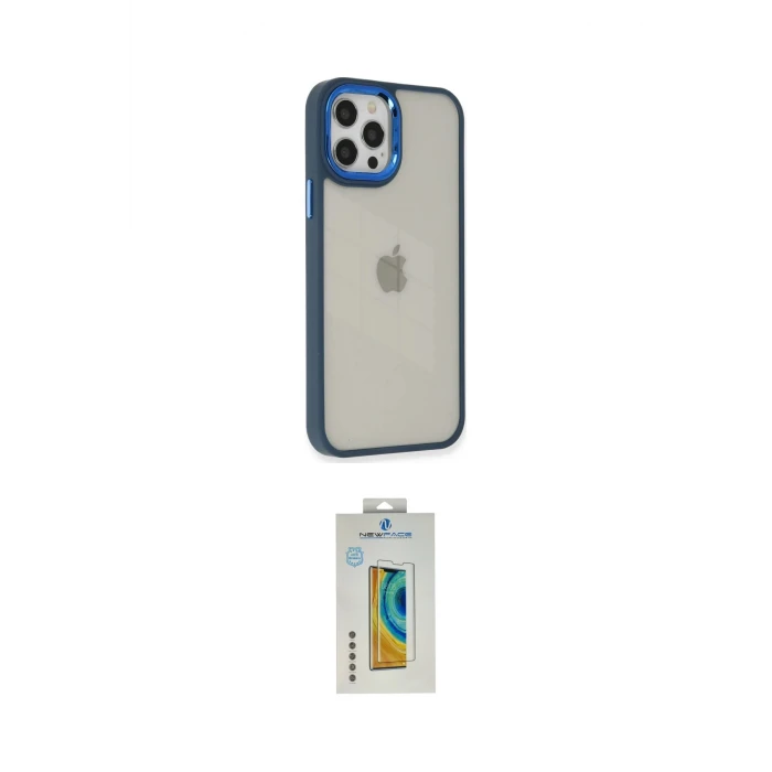 ieg™ iPhone 12 Pro Max Kılıf Eksen Doku Prime - Siyah Polymer Nano Ekran Koruyucu
