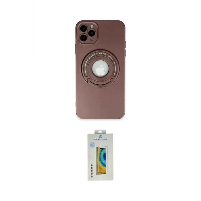 ieg™ iPhone 12 Pro Max Kılıf Eksen Klasik Prime - Siyah Polymer Nano Ekran Koruyucu