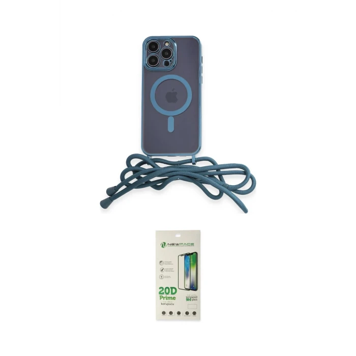 ieg™ iPhone 12 Pro Max Kılıf Eksen Özel Seri - Siyah 20D Premium Cam Ekran Koruyucu