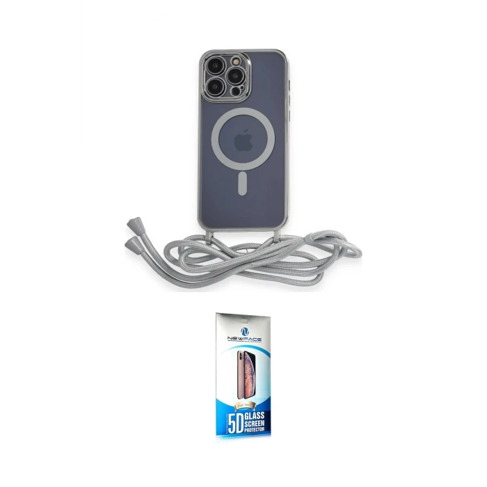 ieg™ iPhone 12 Pro Max Kılıf Eksen Özel Seri - Siyah 5D Eko Cam Ekran Koruyucu