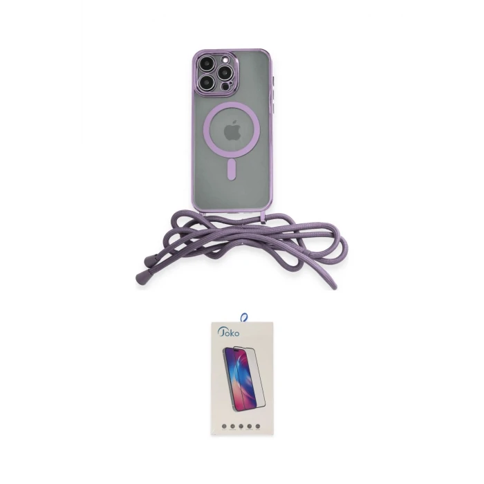 ieg™ iPhone 12 Pro Max Kılıf Eksen Özel Seri - Siyah Joko 5D Cam